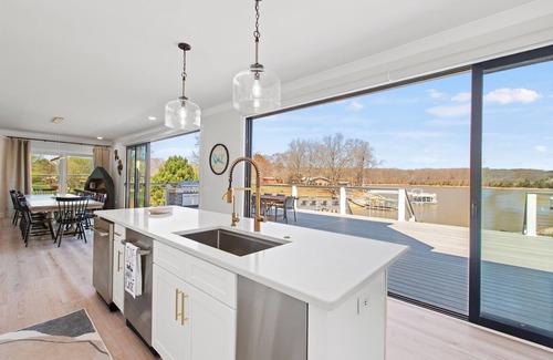 Winchester House | Deluxe 5BR Lakefront Home - 2 Docks & Boat Ramp