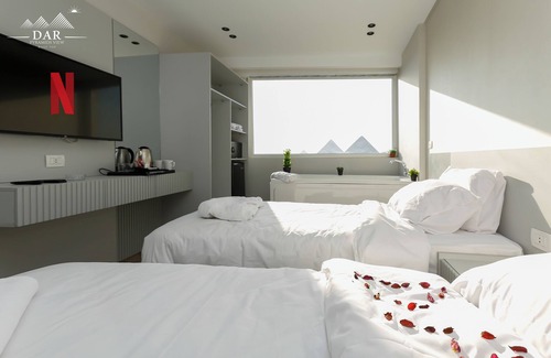 Al Haram Cabin | Deluxe Double or Twin Room with Mountain View
