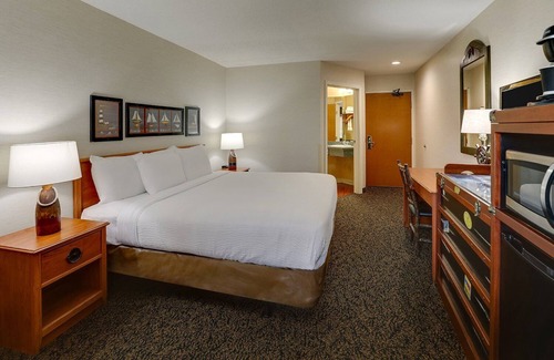 Peoria Hotel | Deluxe King Room in Stoney Creek Peoria! Easy I-74 Access, On-site Parking