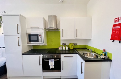 Barbican Apartment | Deluxe King Studio- private en-suite with shower