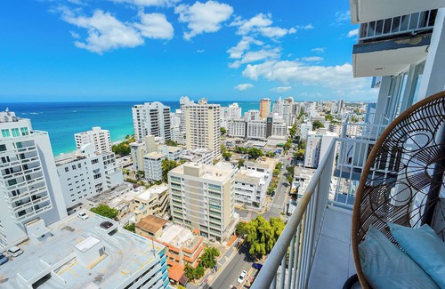 San Juan Apartment | Deluxe Ocean View Studio with Free Parking & Pool