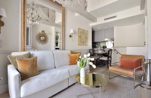 Paris City Center Apartment | Deluxe Penthouse w/Balcony in the Historic Heart of Paris, Perfect for 2