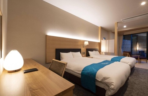 Hachiman-cho Hotel | Deluxe Room with private openair bathwith bathroom and toilet/Gujo Gifu
