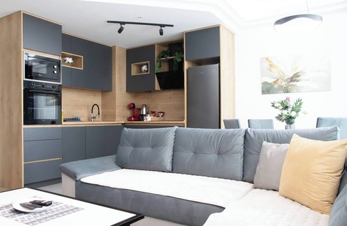 Skopje Region Apartment | Deluxe Two Bedroom Condo & Pool on 5th Floor