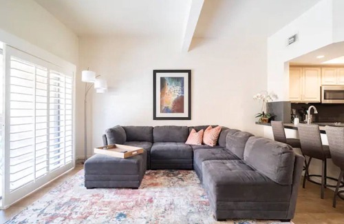 Palm Desert Condo | Desert Chic: Cozy Palm Desert Hideaway with private spa. Pet Friendly!
