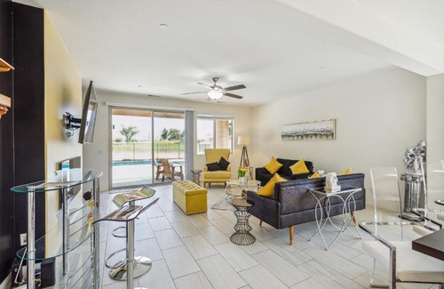 Indio House | Desert Escape, Stunning View, Pool, BBQ, Firepit, Gated, Walk2 Coachella Music Festival