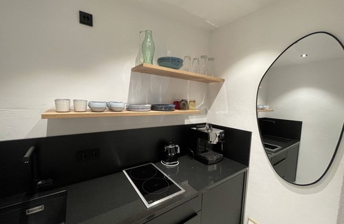 Untergrainau Apartment | Design studio with a view of the Zugspitze