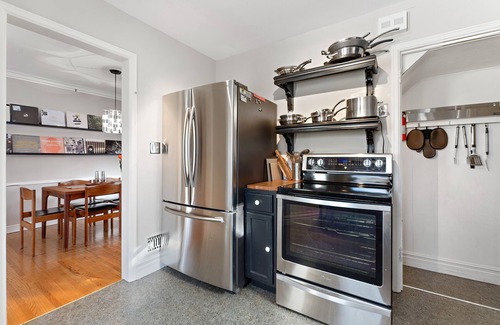 St. Louis Park House | Designer 4B home w/office, fenced-in yard, & gas fireplace