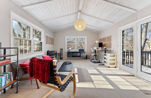 St. Louis Park House | Designer 4B home w/office, fenced-in yard, & gas fireplace