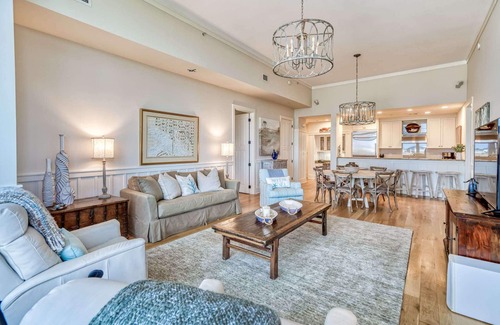 WaterSound Beach Condo | Designer Condo with Panoramic Gulf Views. Across from Heated Community Pool.