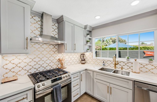 Desert Park Estates House | Designer dream with fireplace, game room, private pool, outdoor kitchen, firepit