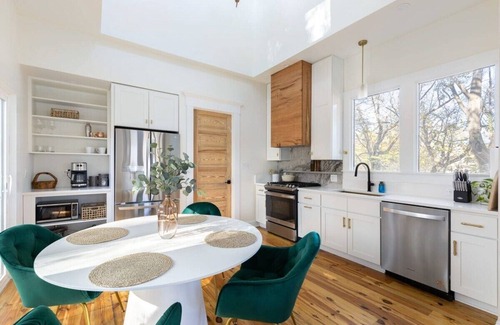 Downtown House | Designer Garden Home | Gas Fireplace