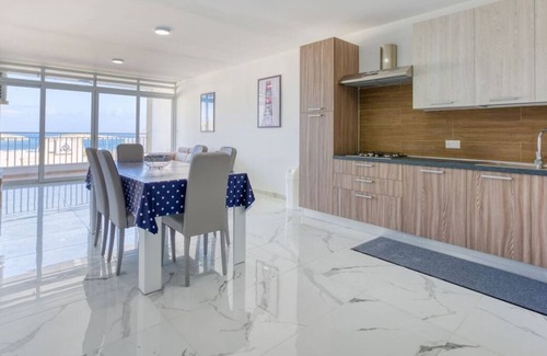 St. Paul's Bay Apartment | Designer home with stunning sea views in St Pauls