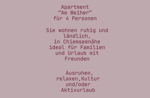 Traunreut Apartment | Designerwohnungen "Beim Schmied" in Chiemseenähe