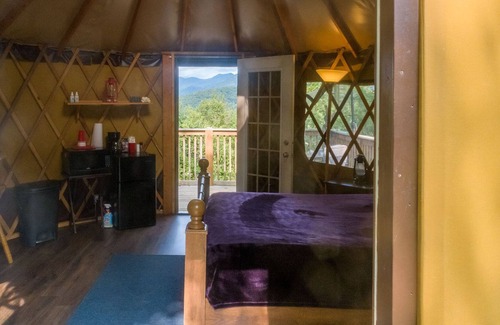Cullowhee House | Destination Outdoors - Summerset Ridge - A unique yurt perfect for glamping!