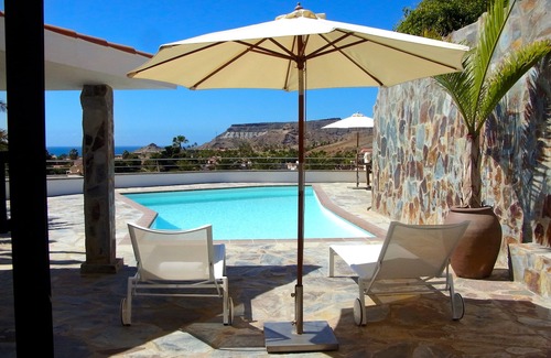 Mogan Villa | Detached, modern villa with heated pool and stunning sea views