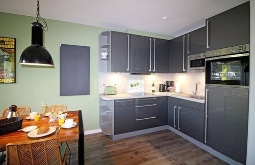 Rettin Apartment | Die 60m² Große Ferienwohnung "treibgut" im Kortenkamp 3d in Rettin ist nur 200m