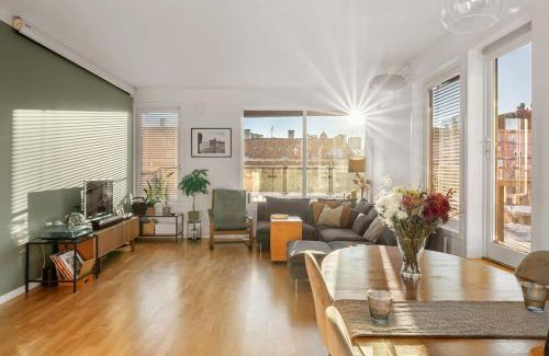 Gronland Apartment | Dinbnb Apartments I Panoramic Rooftop I 700m to Oslo Central Station