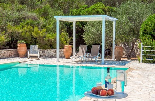 Katsimatika Villa | Dionisis Paxos Villa, 2-Story, Shared Pool, Sea Views, Modern Amenities