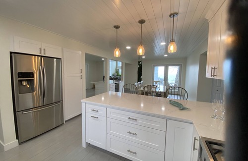 Lake Leelanau House | Direct Lake Michigan Beach Frontage with Sunset Views of the Manitou Islands!