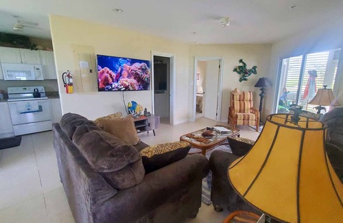 North Side Condo | Direct Oceanfront, First Floor on the Beach, Quiet and Secluded Rum Point area