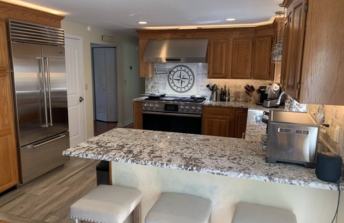New Milford House | Direct Waterfront on Candlewood Lake with/boat slip/hot tub & outdoor kitchen