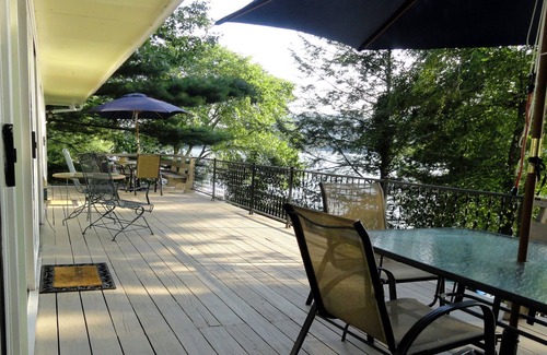 New Milford House | Direct Waterfront on Candlewood Lake, 2 Private Docks, 5 Bedrooms, Sleeps 10