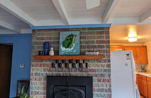 Northport House | Direct waterfront on Grand Traverse Bay , firepit, grill, large yard, pet ok