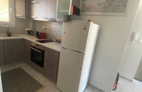 Leptokaria Apartment | Direkt am Meer, Neubau, 2-zimmer, Küche und Bad