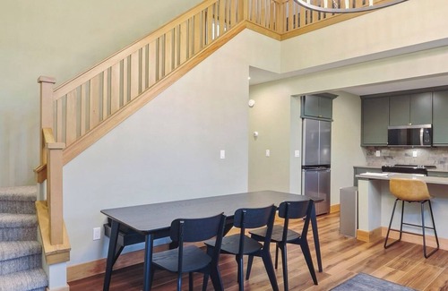 Boyne Falls Condo | Disciples Village #678 | optional lower unit expansion for rental | Fireplace