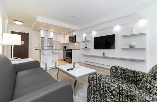 Bay Cloverhill Apartment | Discover an urban retreat in this spacious one-bedroom suite in Downtown Toronto