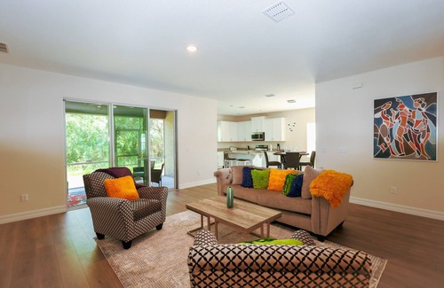 Palm Bay House | Discover Palm Bay by staying at this picturesque four-bed, three-bath home.