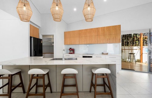 Sapphire Beach House | Discover pure luxury at Oceanfront View, a 4-bedroom retreat in Sapphire Beach.