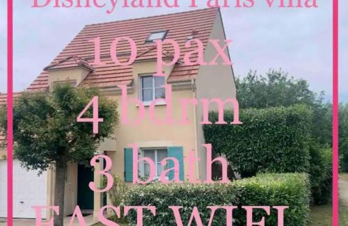 Bailly-Romainvilliers Villa | DISNEY & PARIS Happy Villa for 10 persons with Private Garden & Terrace 4 bedrooms, 3 bathrooms FIBER Wifi Netflix & free Parking