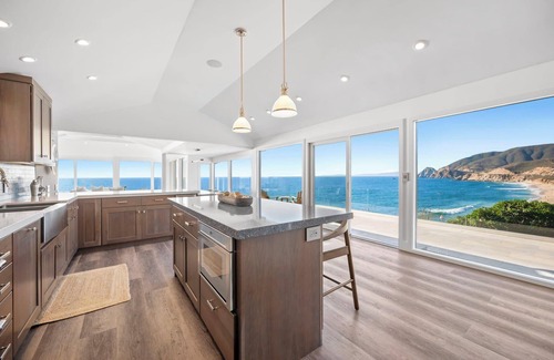 Montara House | Distinguished Oceanfront Point Estate with Iconic Beach + Mountain Vistas