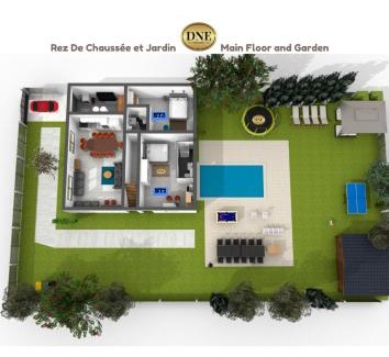 Gournay-sur-Marne Villa | DnE VILLA- DISNEY-PARIS - HOLIDAYS HOUSE - MAISON DE VACANCES - PISCINE - POOL- 6 CHAMBRES- 6 SDB - 6 BEDROOMS - 6 BATHROOMS