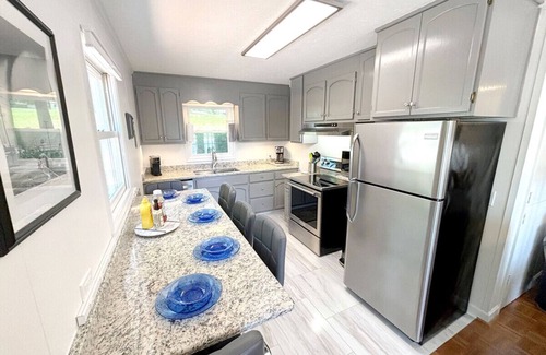 North Shore House | Dock Days- Deep water and fantastic wide water views. Volley Ball and horseshoe competitions await.