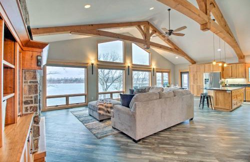 Alexandria House | Dock, Hot Tub and Game Room Luxe Lake Latoka Home