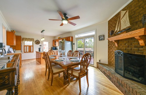 Roanoke Rapids House | Dock & Kayaks: Lakefront Roanoke Rapids Home