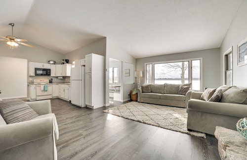 Cadillac House | Dock & Views: Lake Mitchell Home in Cadillac!