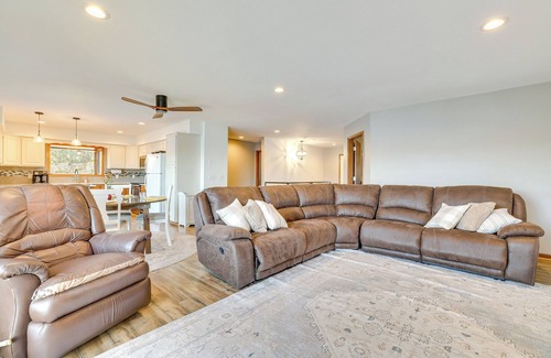 Wabasha House | Dock & Views: Waterfront Home in Wabasha!