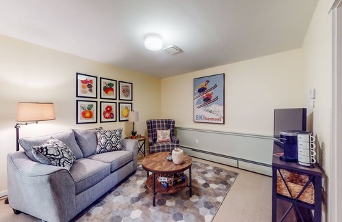 Brownsville Condo | Dog-friendly, 2-story condo at the base of Ascutney with fireplace & balcony