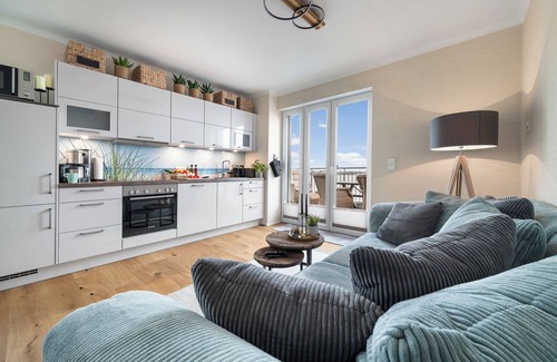 Olpenitz Apartment | Dog-friendly Baltic Sea vacation apartment with a wonderful view of the harbor basin