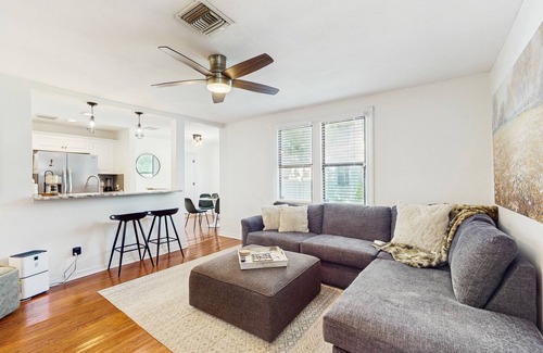 Riverside Heights House | Dog-friendly bungalow with a fenced yard, deck, washer/dryer, & AC