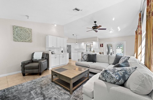 Burnt Store Isles House | Dog-Friendly Canal-Front Home with Heated Pool, Dock, Screened Lanai & Free WiFi