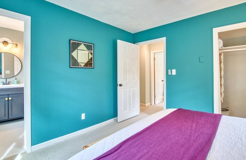 Fletcher House | Dog-friendly, colorful mountain home with enclosed yard, firepit & EV charge