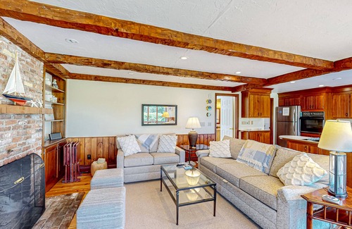 Yarmouth Port House | Dog-friendly, custom-designed home with 180-degree salt marsh view & 2 decks