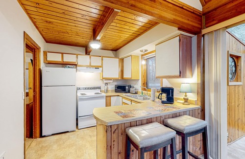 Eureka Springs House | Dog-friendly duplex with fireplace, central AC & loft - on golf course