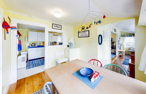 Boothbay Harbor House | Dog-friendly Fisher Hill home with patio and wood stove - walk to the harbor
