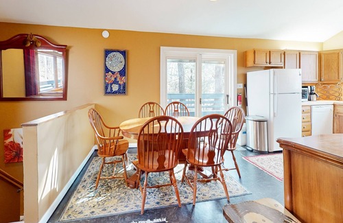 Waitsfield House | Dog-friendly forest home on 2.6 acres with hot tub, EV charger & woodstove